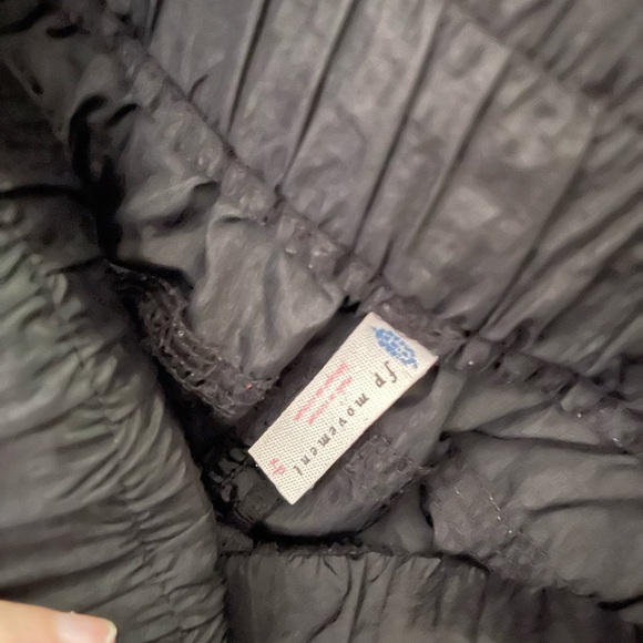 Free People Movement The Way Home Jogger Pants Black Nylon High Waisted Small - Picture 5 of 5